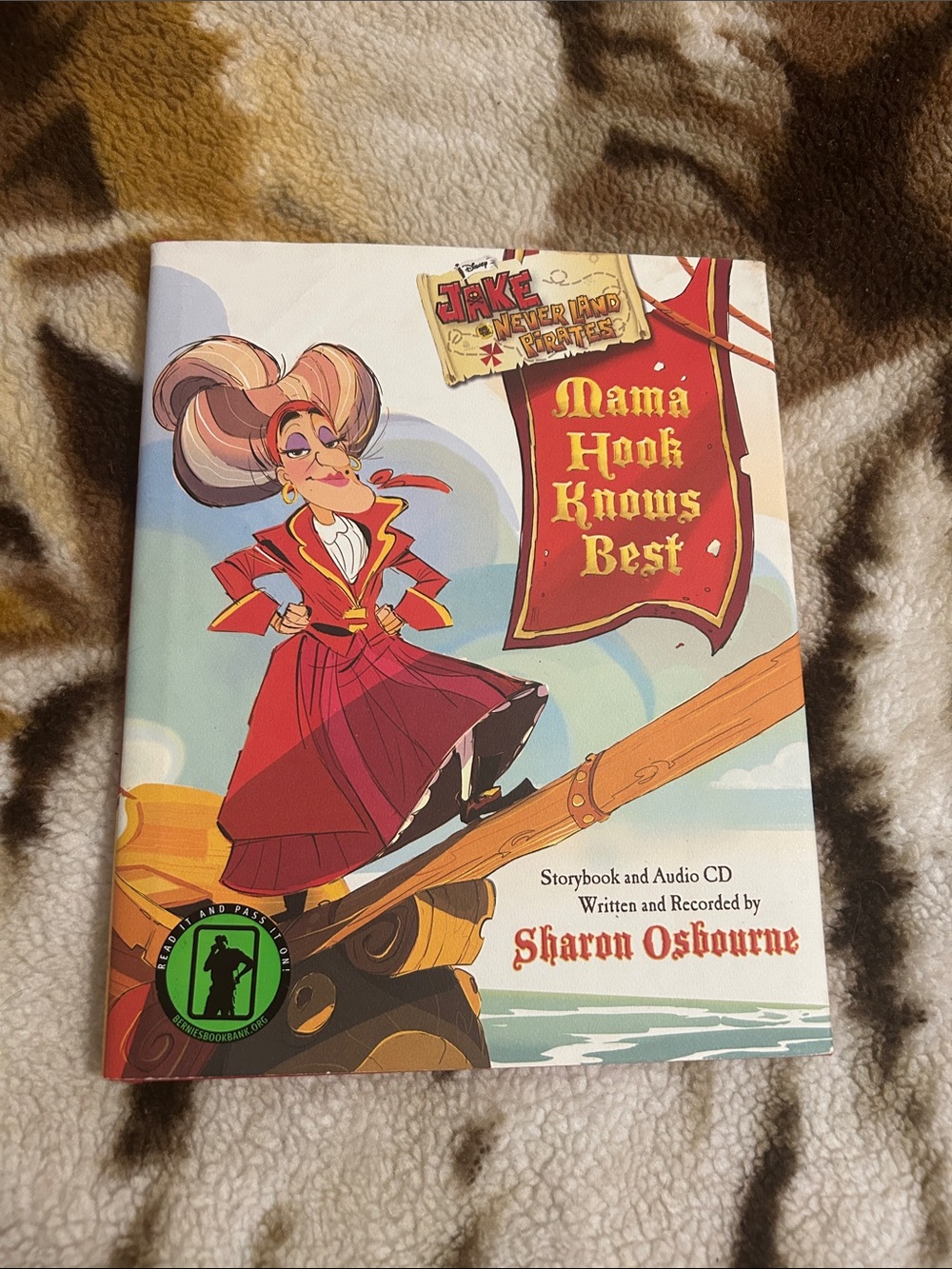 Mama Hook Knows Best Storybook by Sharon Osbourne - Red Cover